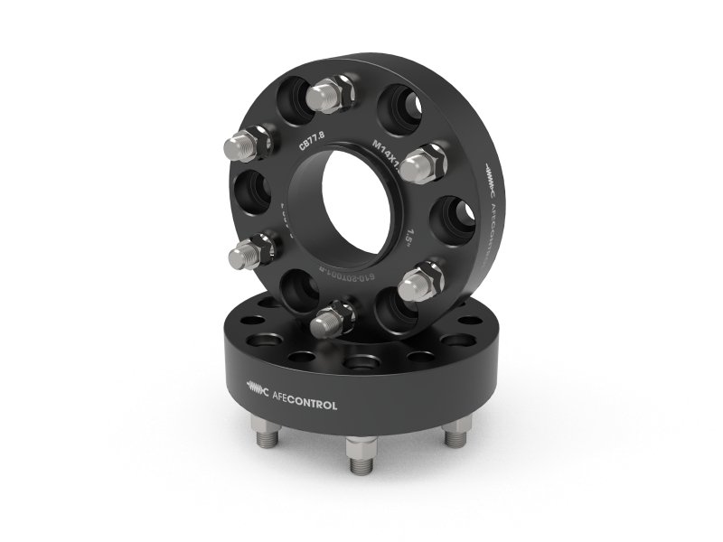 aFe CONTROL Billet Aluminum Wheel Spacers 6x5.5mm / CB 77.8mm / 1.5in - 19-25 RAM 1500