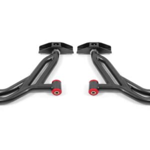 BMR Suspension 05-14 Ford Mustang Lower A-Arms - Black Hammertone - Non-Adjustable
