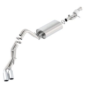 Borla Touring Cat Back 15-16 GMC Denali 6.2L V8 2.75in, 2.25in Dual Same Side Exit 4in Tips Exhaust