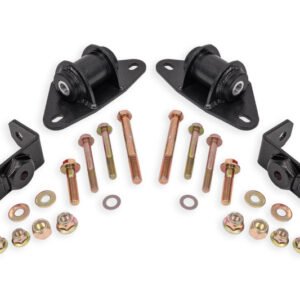 BMR 14-19 Chevrolet Corvette Motor Mount Kit - Black Hammertone
