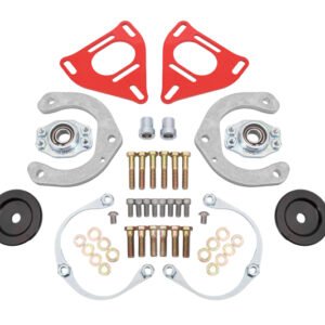 BMR 16-24 Chevrolet Camaro Caster Camber Plates (Coil-Over Only) - Red