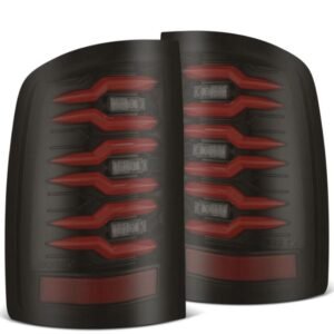 AlphaRex 07-13 GMC Sierra 1500/07-14 2500/3500HD (No Clsc/Dually) Luxx-Series LED Tail Lghts Blk Red