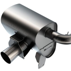 Borla 15-22 Can-Am Maverick X3 900cc Triple Turbo Manifold-Back Exhaust S-Type Muffler -Black Coated