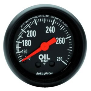 Autometer Z Series 2-1/16in 140-280 Degrees F Mechanical Oil Temperature Gauge