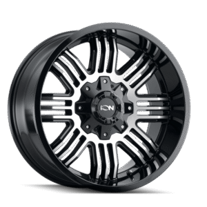 ION Type 144 20x9 / 6x135 BP / 18mm Offset / 106mm Hub Black/Machined Wheel