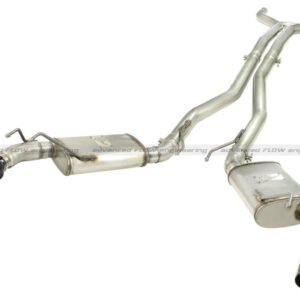 aFe MACHForce XP Exhaust 3in Stainless Stee CB/10-13 Chevy Camaro V8-6.2L (td) (gloss blk tip)
