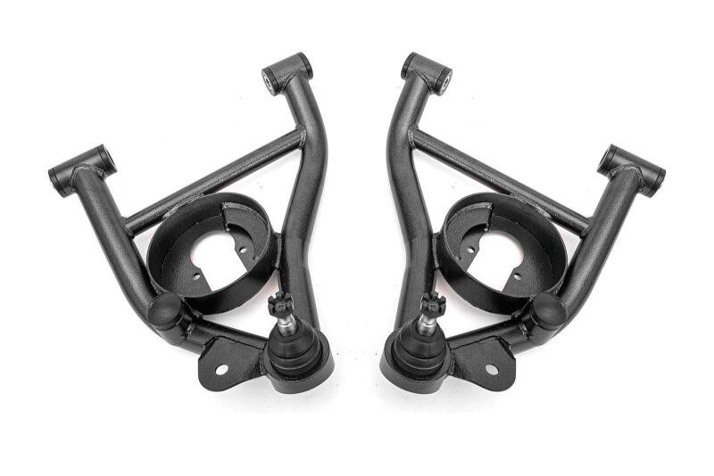 BMR 78-87 GM G-Body A-Arms Lower Delrin Bushings Std Ball Joint - Black Hammertone