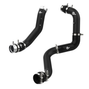 aFe 2024 GM Diesel Trucks V8 6.6L L5P BladeRunner Aluminum 3in Hot & 3.5in Cold Charge Pipe - Black