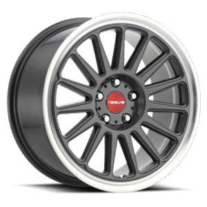 Raceline 315G Grip 17x8in / 5x112 BP / 35mm Offset / 66.6mm Bore - Gunmetal & Machined Wheel