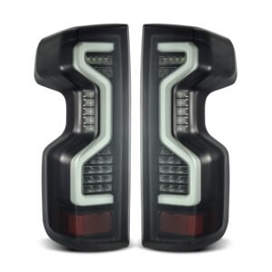 AlphaRex 19-23 Chevrolet Silverado 1500/2500HD/3500HD PRO-Series LED Tail Lights Jet Black