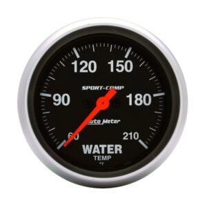 Autometer Sport-Comp 2-5/8in Water Temperature 60-210 Degrees F Stepper Motor Gauge