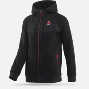 Akrapovic Mens Corpo Zip Hoodie Black - 3XL