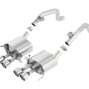 Borla 14-15 Chevy Corvette C7 w/o AFM w/o NPP Atak Rear Section Exhaust Quad Rd RL Tips