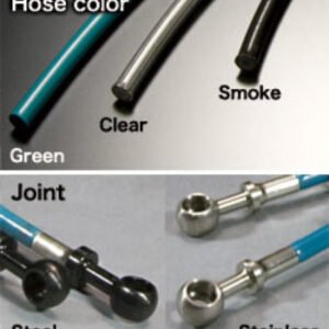 Project Mu Nissan Skyline HNR32 Stainless Steel Green Teflon Brake Lines (Special Order No Cancel)