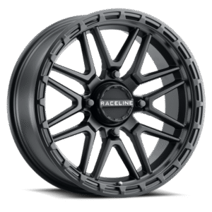 Raceline A11B Krank-Xl 18x7in / 4x156 BP / 0mm Offset / 132.5mm Bore - Satin Black Wheel