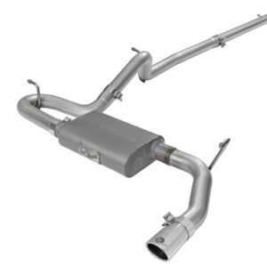 aFe Scorpion 2-1/2in Aluminized Steel Cat Back Exhaust 07-17 Jeep Wrangler V6-3.6/3.8L (4 Dr)