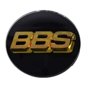 BBS Center Cap 80.6mm Black/Gold -D