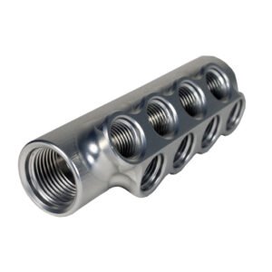 Aeromotive Fuel Distribution Log (10-Ports) (2) -10 AN/(8) -6 AN