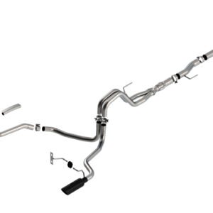 Borla F-150 2021 5.0L 4dr CC SB EC STB Lariat/KR/Platinm/LTD 3/2.25 SRE Cat-Back ATAK Black CHR Tips
