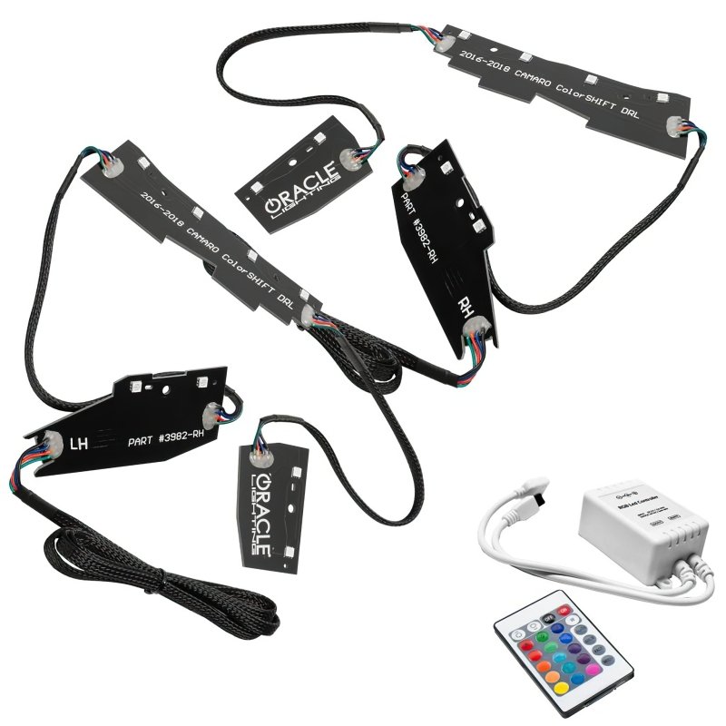 Oracle 16-18 Chevy Camaro RGB+W Headlight DRL Kit - ColorSHIFT w/ Simple Controller