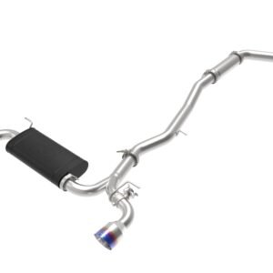 aFe POWER Takeda 2020 Toyota Supra L6-3.0L (t) 3in-2.5in 304 SS CB Exhaust Blue Flame Tips