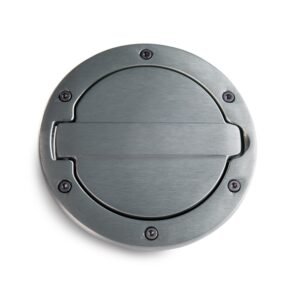 AMP Research 2007-2017 Jeep Wrangler JK 2/4 Door Fuel Door - Brushed