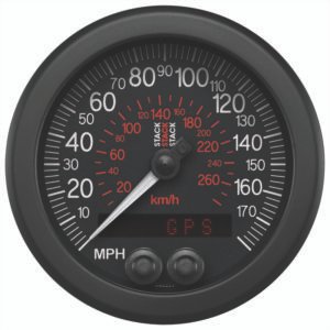 Autometer Stack Instruments 88mm 0-180 MPH 290 KM/H GPS Speedometer - Black