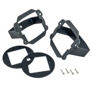 Oracle Jeep JK Fog Light to Cube Light Conversion Mount Brackets (Pair) w/ Bezel