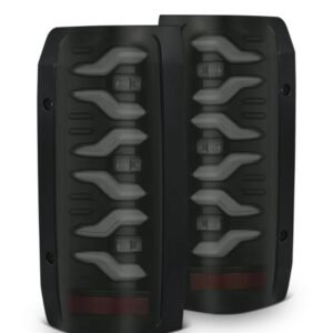 AlphaRex 87-96 Ford Bronco/F-150 Luxx-Series LED Tail Lights - Black