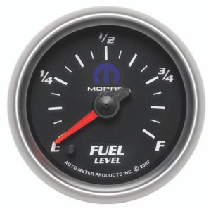 Autometer Mopar 2-1/16in 0-280 Ohm Programmable Fuel Level Gauge - Black