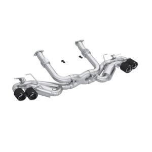 MBRP 20-24 Chevrolet Corvette C8 3in Active Cat Back Quad Split Rear Exit Exhaust w/ AFM Sims