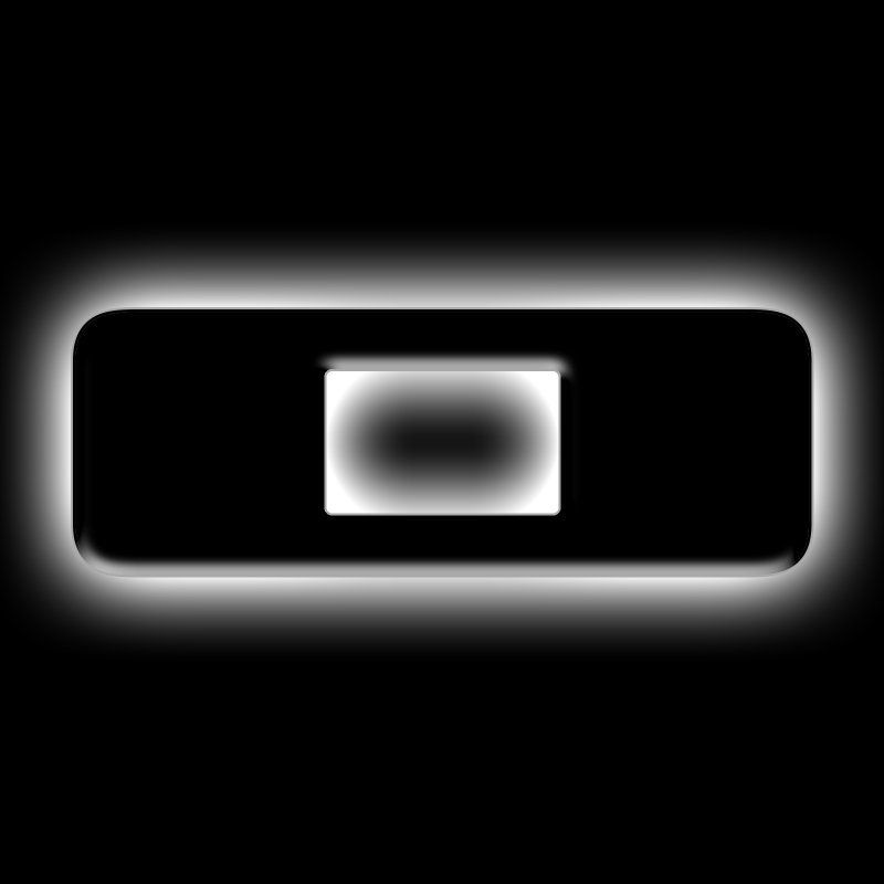 ORACLE Lighting Universal Illuminated LED Letter Badges - Matte Blk Surface Finish - O