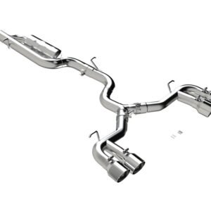 MBRP 2022 Volkswagen Golf R MK8 3in Cat-Back Quad Split Rear Valve Delete Exhaust