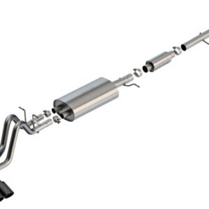Borla 23-24 Chevrolet Colorado / 23-24 GMC Canyon S-Type Catback Exhaust w/Black Chrome Tips