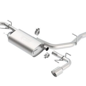 Borla 03-09 Mazda RX-8 1.3L Single Round Rolled Angle-Cut Cat-Back Exhaust