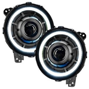 Oracle Oculus Bi-LED Projector Headlights for Jeep JL/Gladiator JT - Matte Blk - 5500K