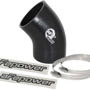 aFe Magnum FORCE CAI Univ. Silicone Coupling Kit (3in. ID / 6in. L / 45-Deg.) Elbow Coupler - Black