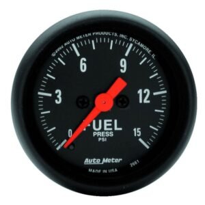 Autometer 2 1/16in 0-15 PSI Fuel Pressure Gauge Digital Stepper Motor Z Series