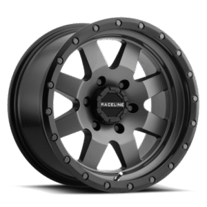 Raceline 935G Defender 20x9in / 6x135 BP / 0mm Offset / 94mm Bore - Gunmetal Wheel