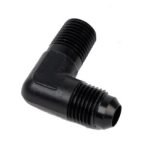 Aeromotive Fitting Elbow 1/4in-MNPT to AN-06 90-Deg Black