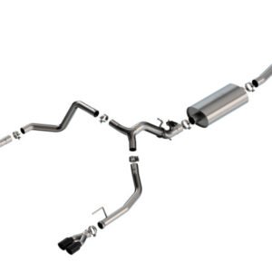 Borla 2024 Chevy Silverado 1500 6.2L V8 Touring Catback Exhaust w/ Simulator - Black Chrome