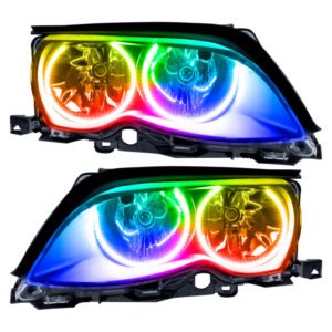 Oracle 02-05 BMW 3 Series SMD HL - Black - ColorSHIFT w/o Controller