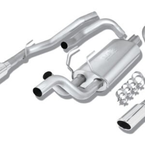 Borla 09-13 Dodge RAM 1500 5.7L CC/SB w/Fact Sngl Exh C/B 3x2.5in Single Round Rolled Split Rear