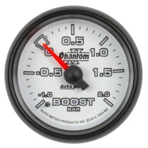 Autometer Phantom II Gauge Vac/Boost 2 1/16in -1 - +2 Bar Mechanical Phantom II