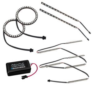 Oracle 15-17 Ford Mustang V6/GT/Shelby Dynamic DRL  w/ Halo Kit - ColorSHIFT - Dynamic