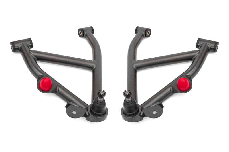 BMR 82-92 GM F-Body A-Arms Lower DOM Non-Adj Delrin Bushings Coilover - Black Hammertone