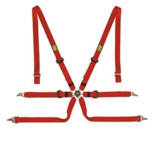 OMP Safety Harness One 2In Pull Down - Red (Fia 8853-2016)