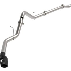 aFe Rebel XD Series 3 IN 304SS DPF-Back 23-24 GM Trucks L6-3.0L (td) LZ0- Dual Black Tip