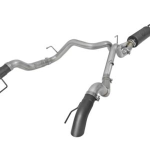 aFe MACH Force-Xp Cat-Back Exhaust w/Dual Hi-Tuck Tips Black 17-18 Ford F-150 Raptor V6-3.5L (tt)