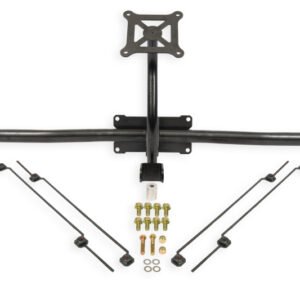 BMR 14-19 Chevrolet Corvette C7 Bolt-On Parachute Mount - Black Hammertone